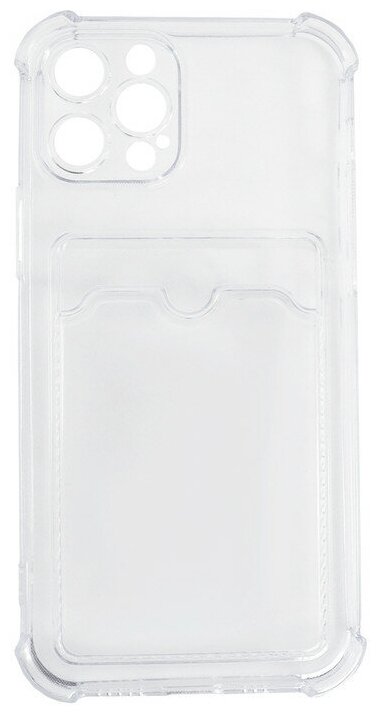 Чехол LuxCase для APPLE iPhone 12 Pro TPU с картхолдером 1.5mm Transparent 63507 - фото №2