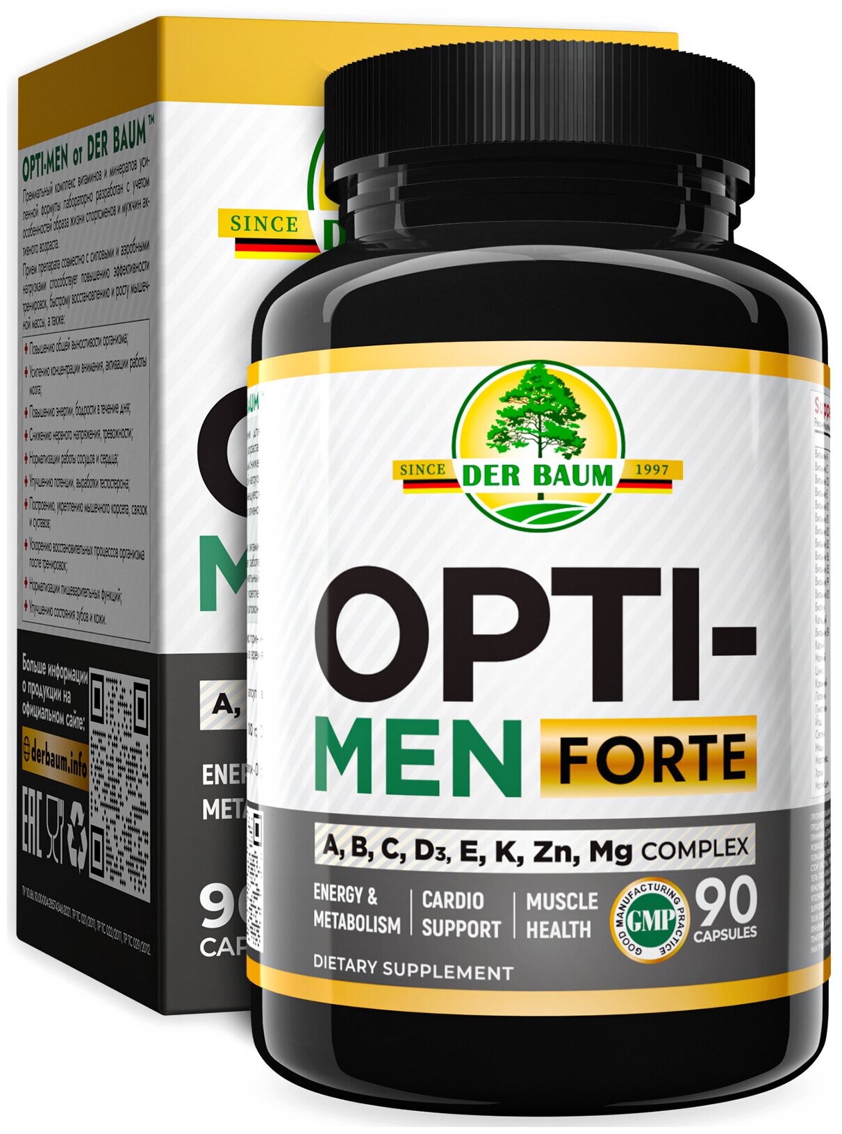 OPTI-MEN Витамины и витаминные комплексы для мужчин комплекс витаминов мультивитамины / 90 капсул