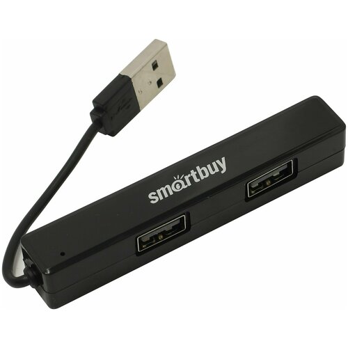 USB 2.0 Хаб Smartbuy 408, 4 порта, черный (SBHA-408-K) usb хаб 4хusb 2 0 smartbuy sbha 6110 k черный