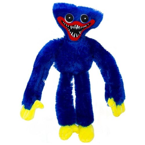 мягкие игрушки pixel crew huggy wuggy мистер хоппс 30 см Мягкая игрушка Huggy Wuggy синяя (40см)