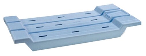 Полка-сиденье для ванной, голубая (688 х 310 х 68 мм) нагрузка до 200кг