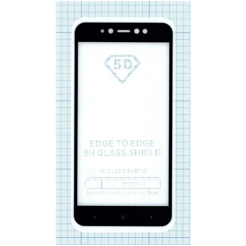 Защитное стекло Полное покрытие для Xiaomi Redmi Note 5A Prime черное