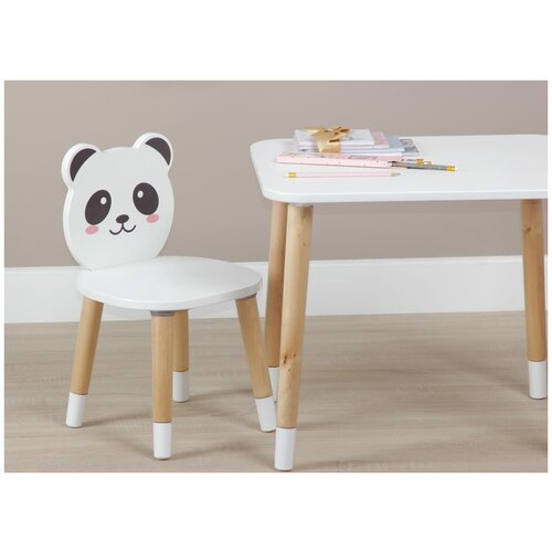 Детский деревянный столик и стульчик Панда