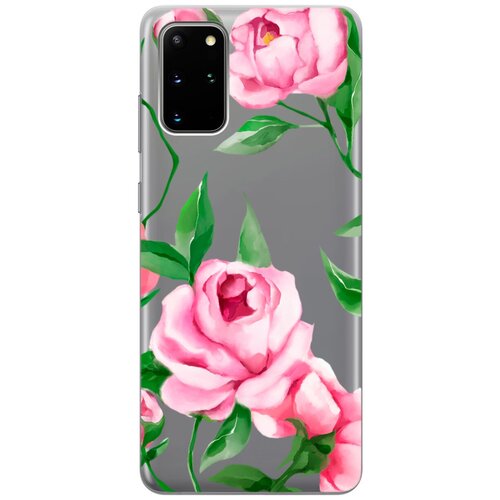 Силиконовый чехол на Samsung Galaxy S20+, Самсунг С20 Плюс с 3D принтом Amazing Peonies прозрачный силиконовый чехол на samsung galaxy s20 самсунг с20 с 3d принтом amazing peonies прозрачный