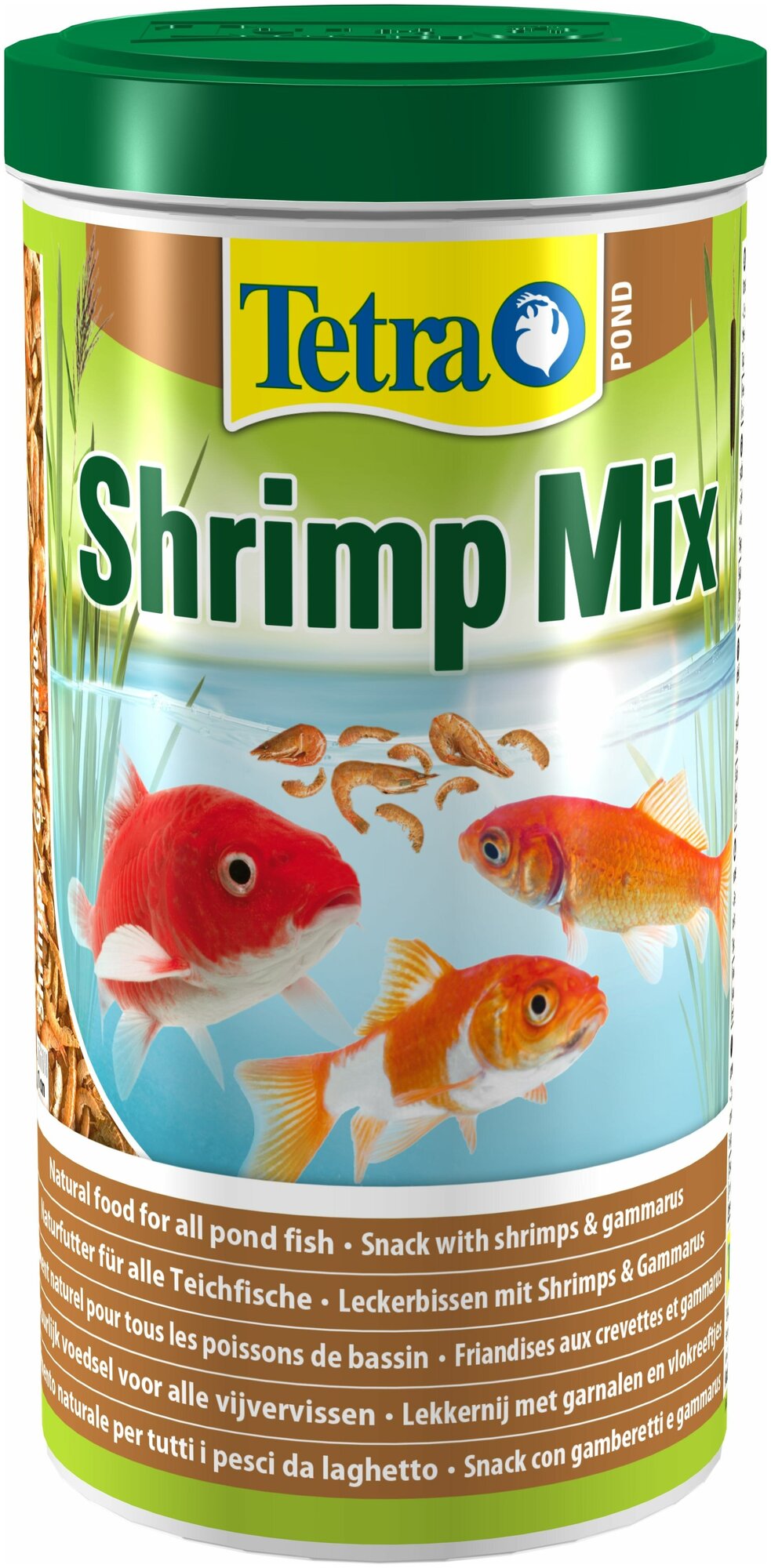 Tetra Pond Shrimp Mix дополнительный корм для прудовых рыб, креветка и гаммарус, 1 л