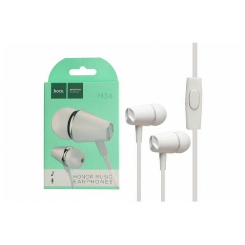 Наушники с микрофоном Hoco M34 12м белые 69000₽