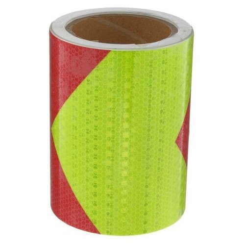 Светоотражающая лента самоклеящаяся красно-салатовая 15 см х 10 м 1998₽