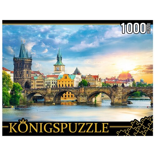 Пазлы 1000 элементов «Прага. Карлов мост» модульная картина карлов мост прага 150x75