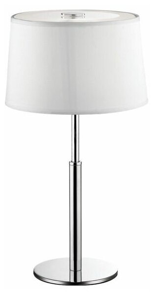 Лампа настольная Ideal Lux Hilton TL1 H35 3.2Вт G9 300Лм 3000К LED 230В Хром Металл/ПВХ/Ткань Выкл.