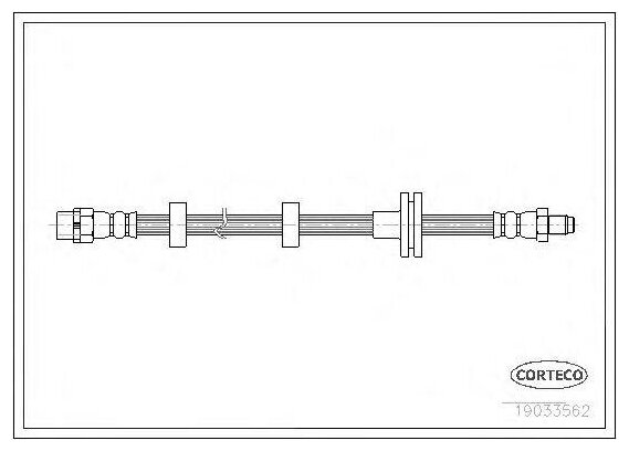 Шланг тормозной LAND ROVER: RANGE ROVER III 3.0 TD 6 4x4/4.2 4x4/4.4 4x4 02-12 CORTECO 19033562 | цена за 1 шт