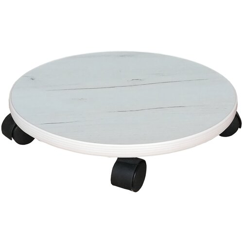 Подставка под цветы / Круг средний / Крафт белый