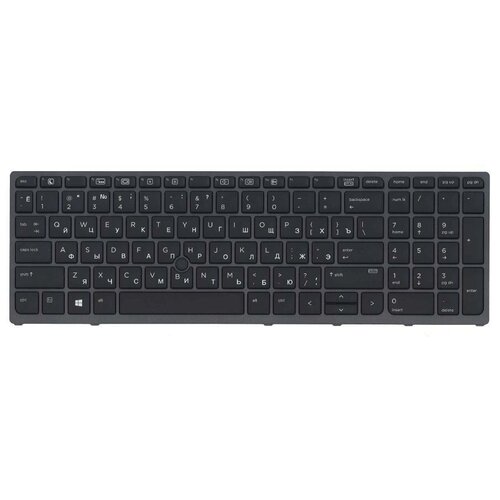 Клавиатура keyboard PK131C31A00 для ноутбука HP ZBook 15 G3 17 G3 15 G4 17 G4 черная с подсветкой с указателем 1432₽