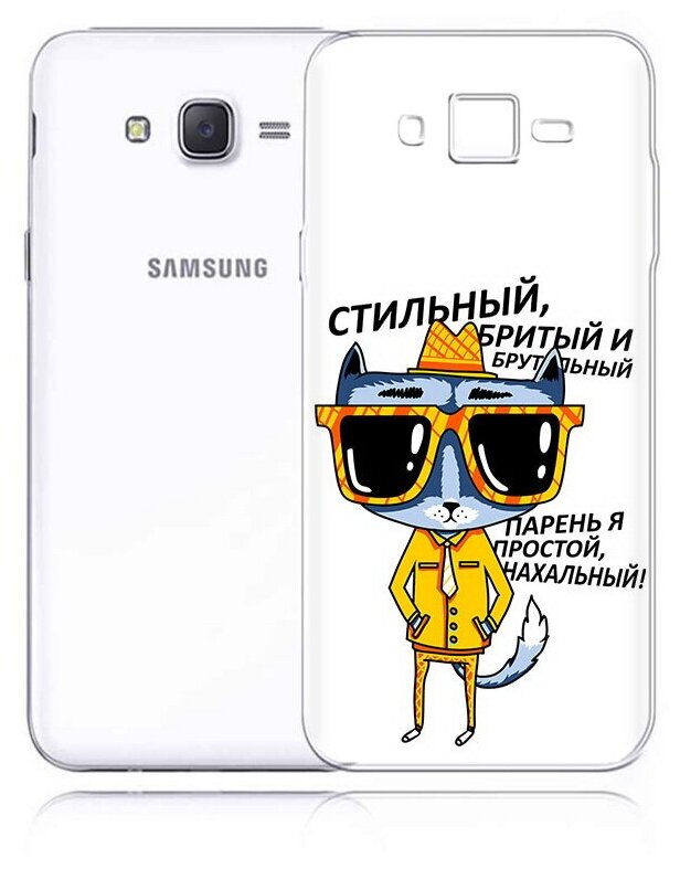 Чехол задняя-панель-накладка-бампер MyPads стильный кот для Samsung Galaxy J5 2016 SM-J510H/DS/J510F/DS противоударный