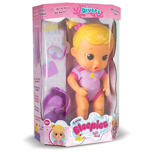 фото Кукла imc toys bloopies для купания luna,24 см