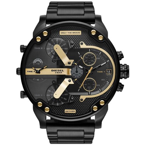 Наручные часы DIESEL Mr. Daddy 2.0 DZ7435, черный, золотой часы наручные diesel dz7435