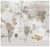 Фотообои на стену детские Модный Дом "Карта мира в пастельных тонах с облаками" 300x270 см (ШxВ)