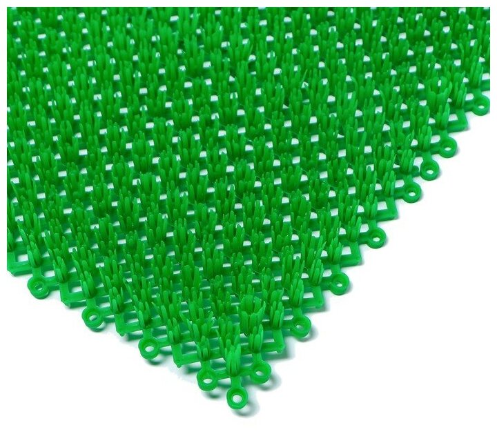 Покрытие ковровое щетинистое без основы "Травка", 40х53 см, цвет зелёный - фотография № 8