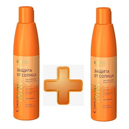 Комплект CUREX SunFlower Estel Professional (бальзам+бальзам), 500 мл бальзам для волос estel professional бальзам защита от солнца для всех типов волос curex