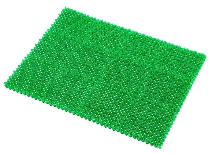Покрытие ковровое щетинистое без основы "Травка", 40x53 см, цвет зеленый./В упаковке шт: 1