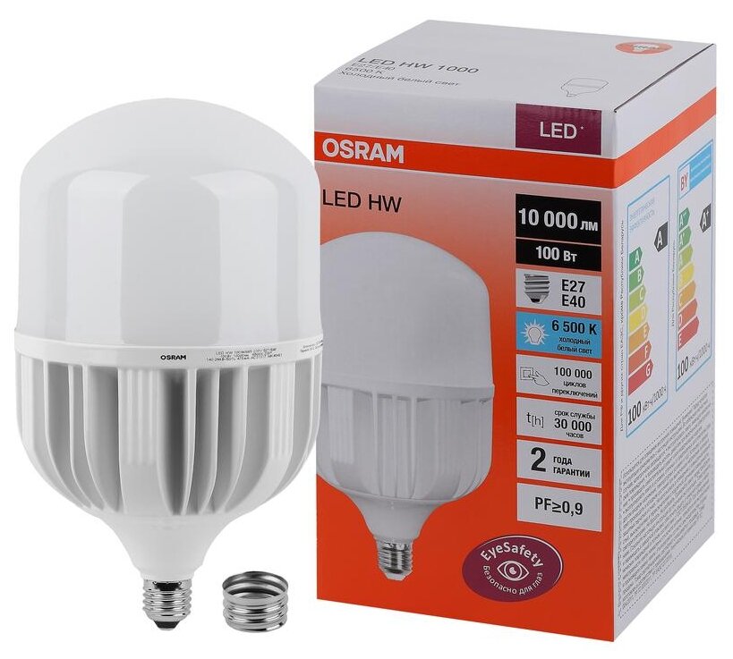 Лампа светодиодная OSRAM 4058075577015 E40/E27 T160