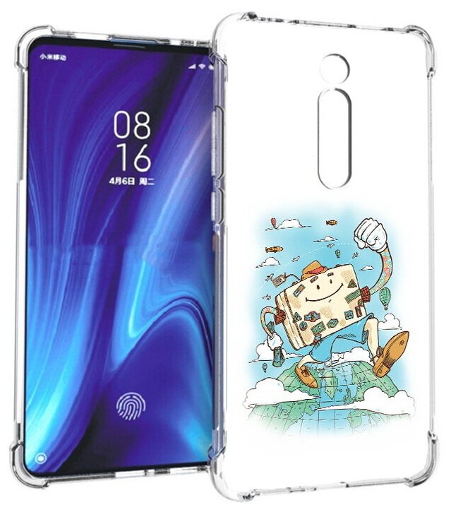 Чехол задняя-панель-накладка-бампер MyPads Счастливый чемодан для Xiaomi Mi 9T Pro/Redmi K20 Pro противоударный