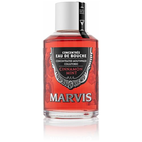 Marvis Mouthwash Cinnamon Mint - Ополаскиватель концентрат для полости рта Корица и мята 120 мл