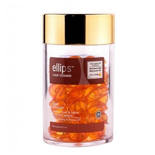 упаковка Ellips Hair Vitality сыворотка для жестких и кудрявых волос 50 шт.