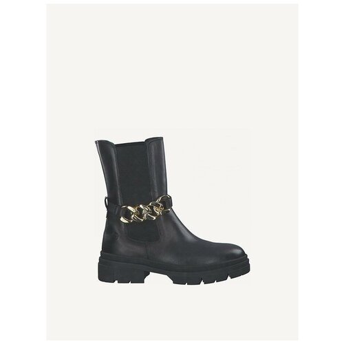 фото Полусапоги женские tamaris, черный/золото 38