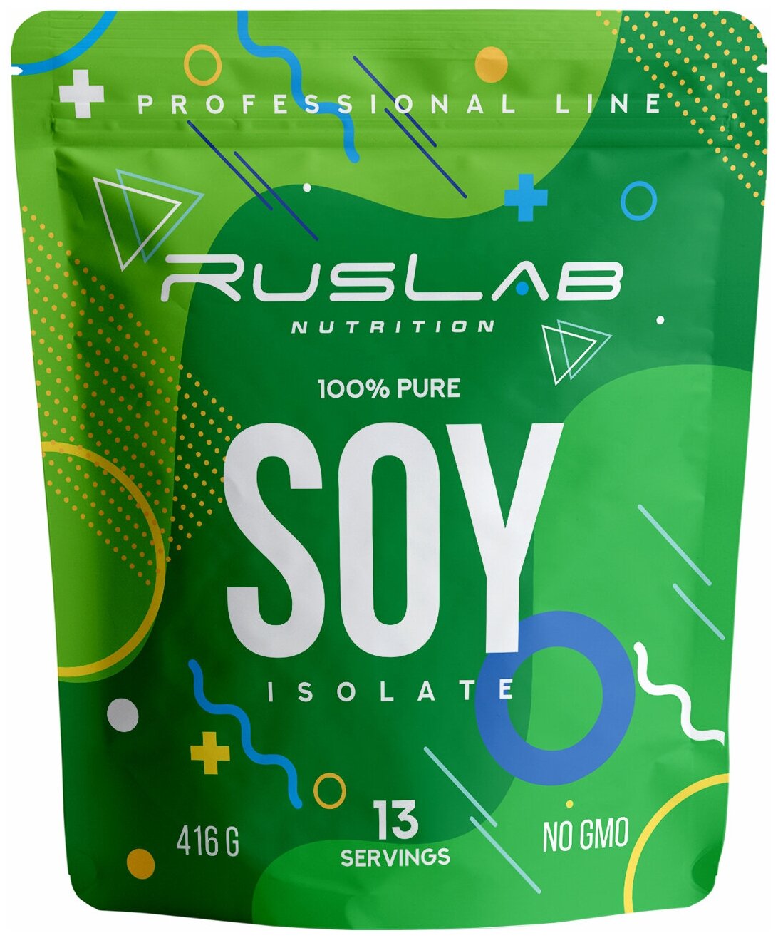 Соевый изолят SOY ISOLATE, протеин для вегетарианцев и веганов (416 гр), вкус шоколад