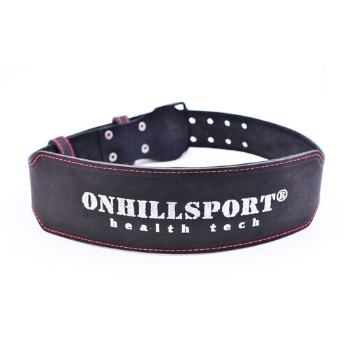 ONHILLSPORT Пояс атлетический 60/100 мм, пряжка, однослойный, XXL (100-120 см)