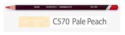 Derwent Карандаш цветной Coloursoft 701009 №C570 Персиковый бледный