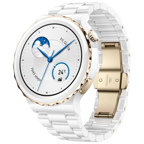 Умные часы Huawei Watch GT 3 Pro Frigga-B19T White Ceramic Strap 55028859 3198800₽