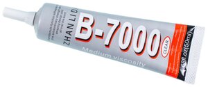 Фото Клей герметик B-7000 / B7000 (50 ml) прозрачный эластичный, для проклейки тачскринов и приклеивания страз