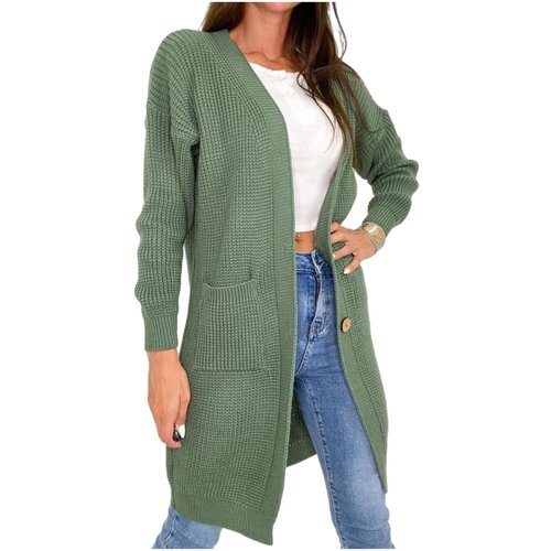 Кардиган, длинный женский вязаный кардиган