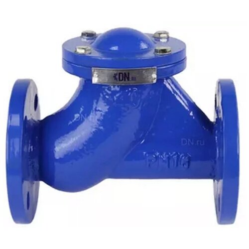 Клапан обратный шаровой DN.RU-125-16-GGG50-NBR-SHORT Ду125 Ру16, L=320 мм, чугунный фланцевый без сливной пробки
