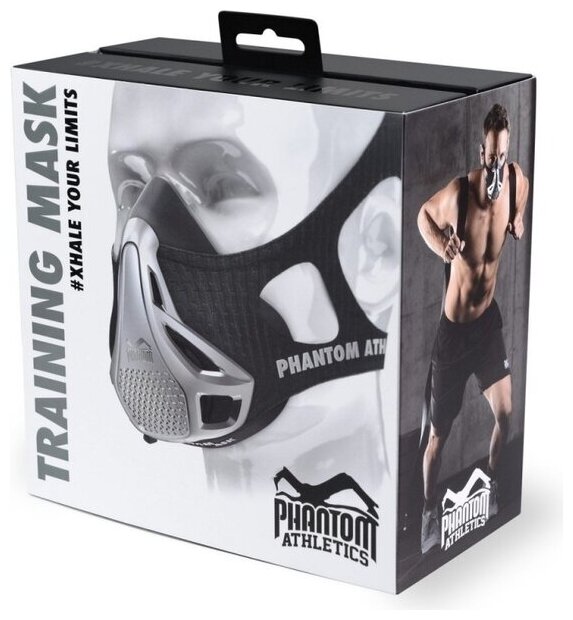 Тренажеры дыхательные Training Mask Phantom Athletics Black (размер L) .