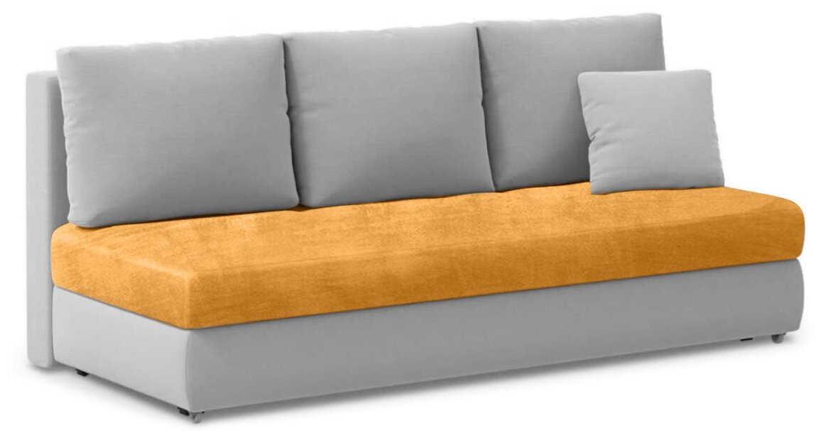 Набор из 3-х чехлов на подушки для дивана евро-книжки Бруклин желтый