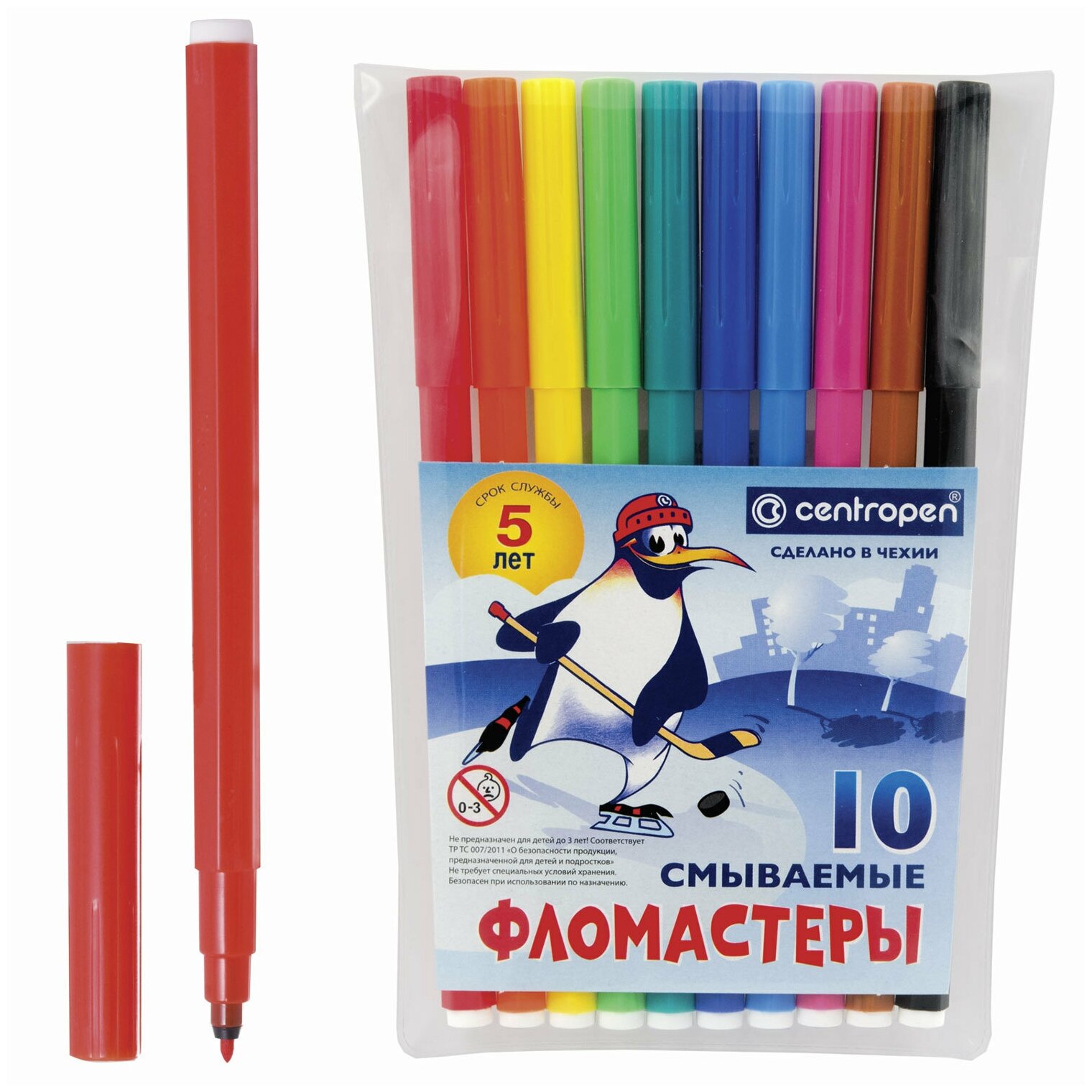 Фломастеры Centropen 10 цв. - фото №19
