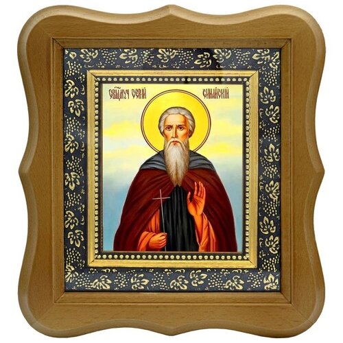 Сергий Синайский Преподобномученик. Икона на холсте. преподобномученик сергий синайский икона на доске 8 10 см