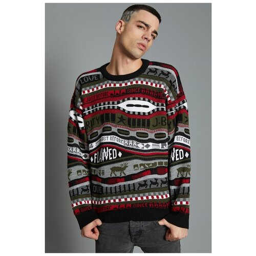 фото Свитер мужской, j.b4, артикул: 4mb4601, цвет: милитари, размер: xl