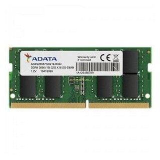 ADATA Модуль памяти NBook SO-DDR4 8192Mb 2666Mhz ADATA AD4S266688G19 3450₽