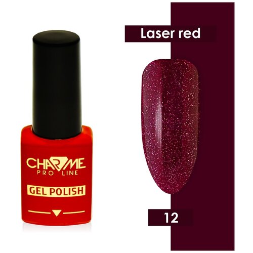 CHARME-PRO Гель-лак Pro Line Laser Red Effect, 10 мл, 12 - росита