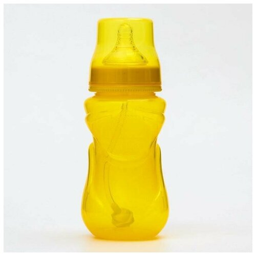 Бутылочка для кормления Крошка Я, широкое горло, цвет желтый, 300 мл, от 0 месяцев