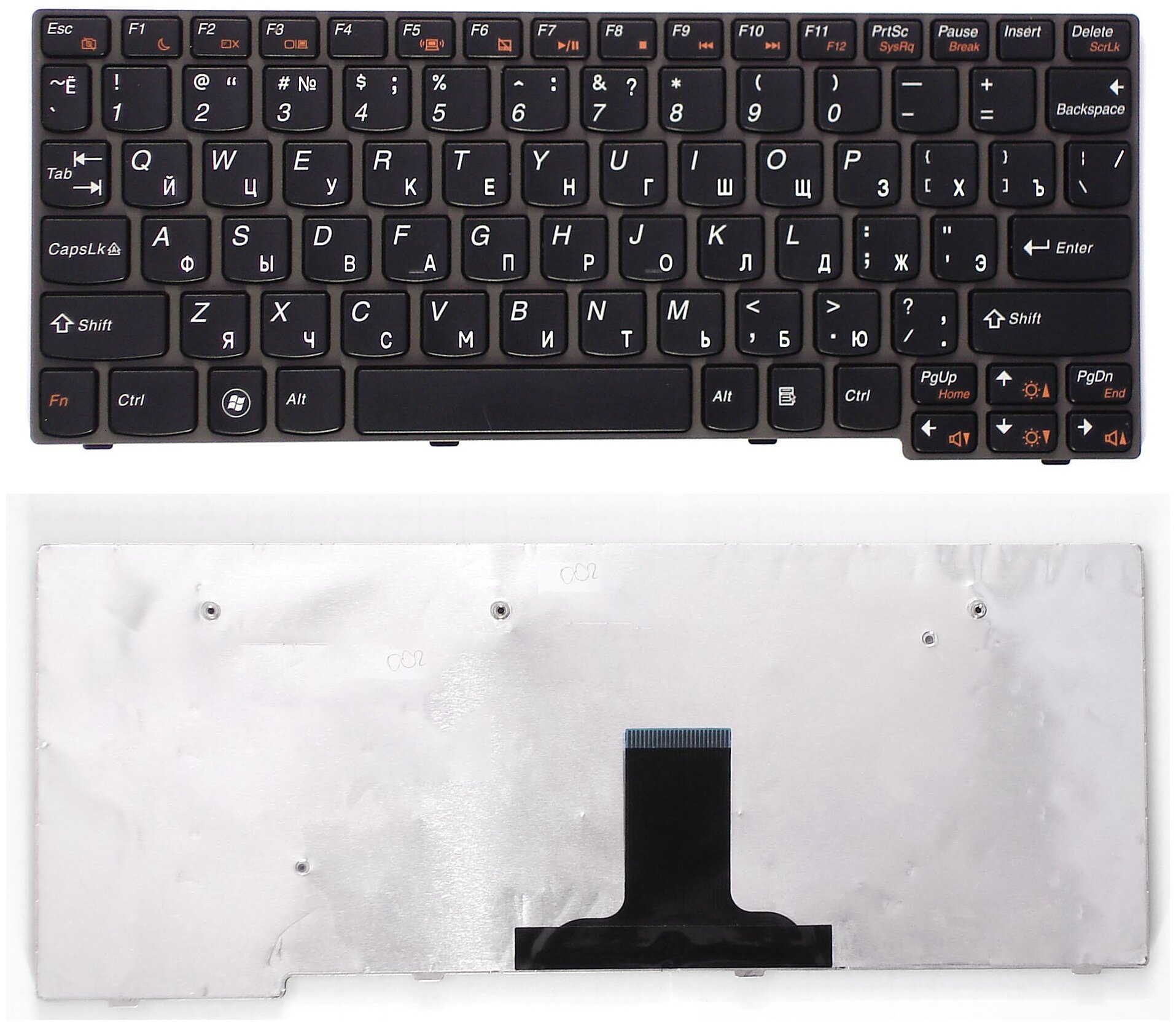 Клавиатура keyboard 42T4224 для ноутбука Lenovo IdeaPad S10-2 S10-3C S11 Series черная