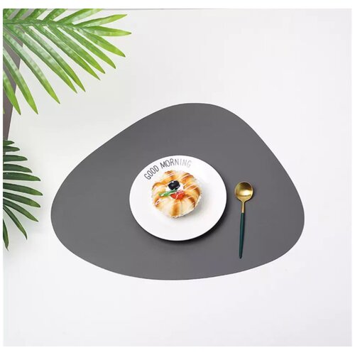 Плейсмат DAY, из экокожи, серый, SDC-003