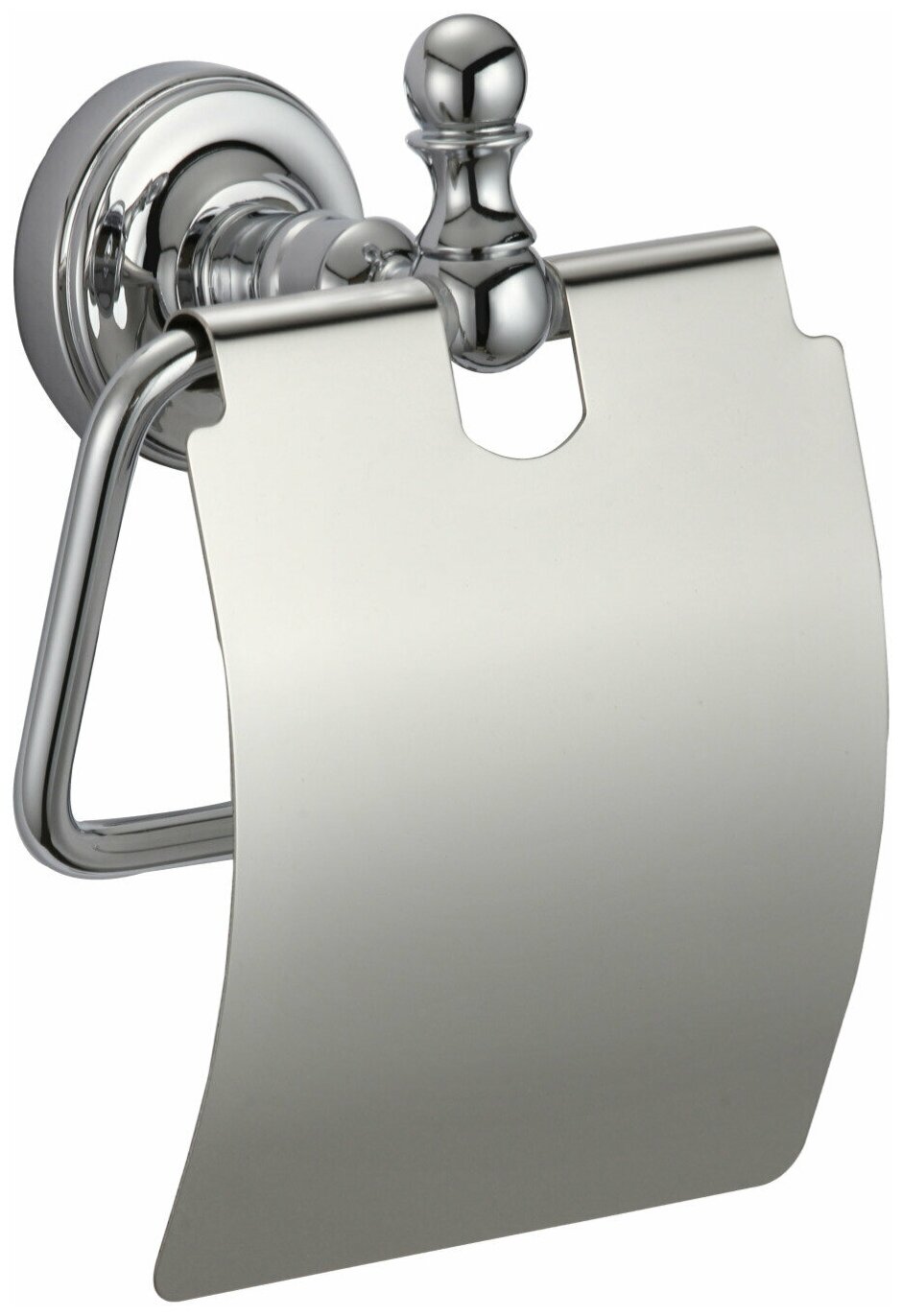Настенный держатель туалетной бумаги с крышкой GANZER (GZ31030) латунь, хром - фотография № 1