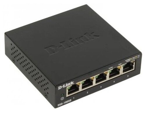 Коммутатор D-Link DGS-1005DJ2A 5G неуправляемый