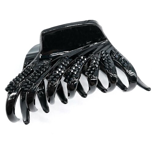 Краб для волос GBKB01-051 черный со стразами 8см.