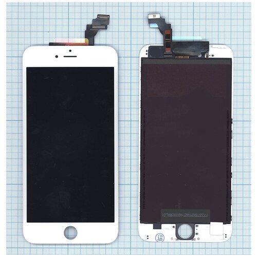 Дисплей для iPhone 6 Plus в сборе с тачскрином (Foxconn) белый дисплей для apple iphone 8 plus в сборе с тачскрином foxconn черный
