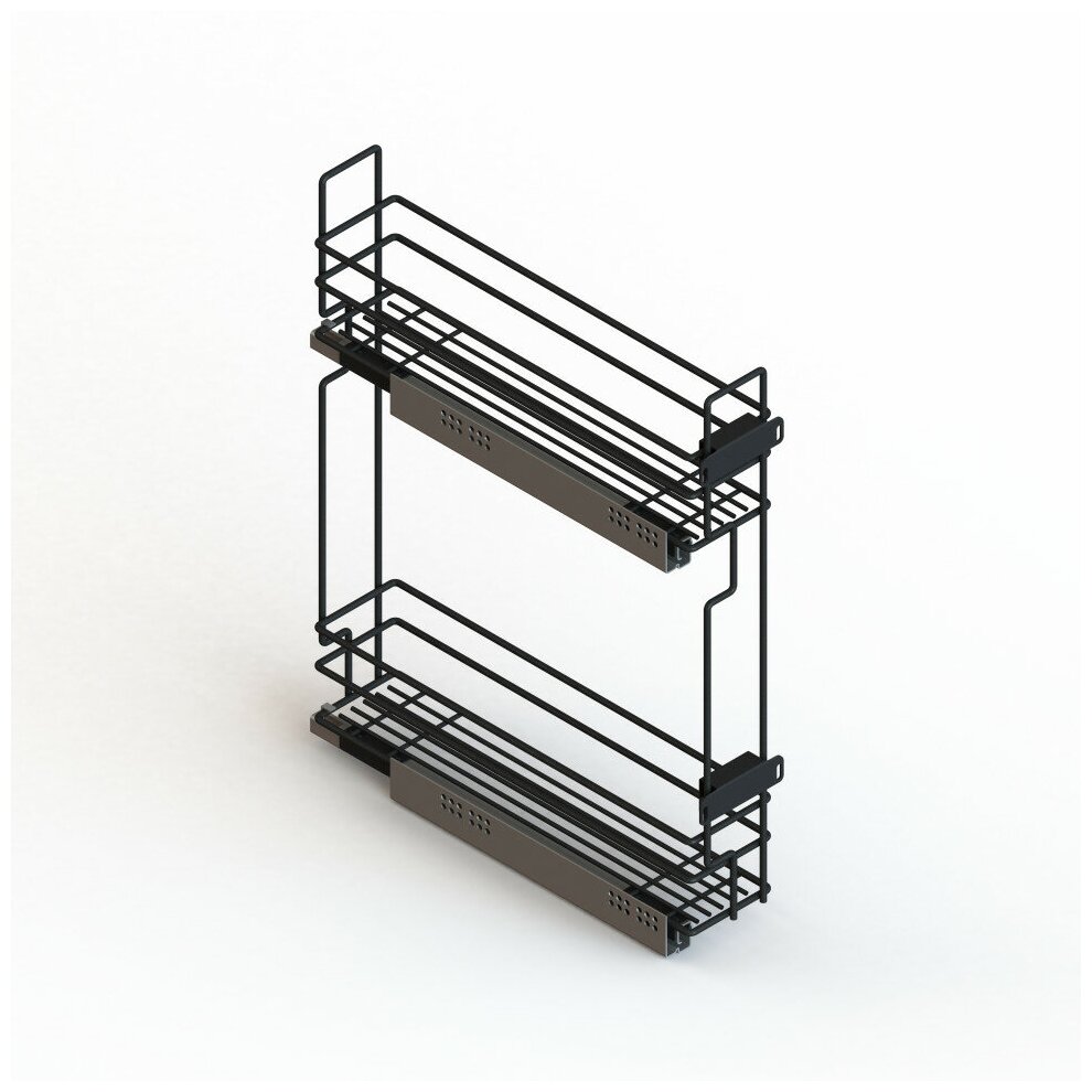 Бутылочница UMM "Квадро" черная в нижнюю базу 200мм, левая, на ...